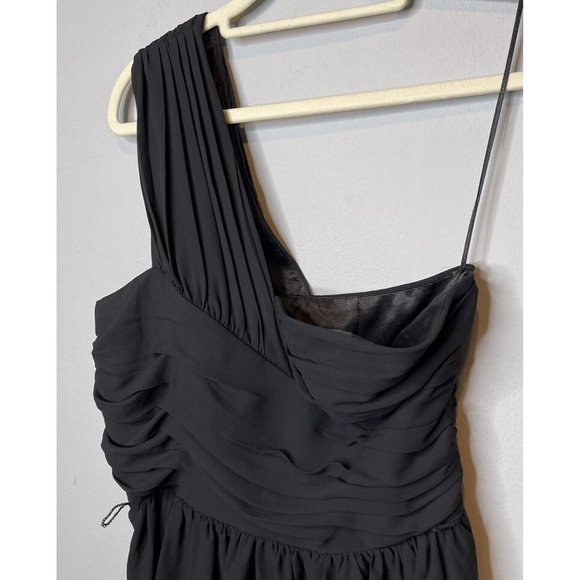 Express Dress Size 6 Black One Shoulder Short New Wedding Prom Formal Homecoming - Picture 4 of 6